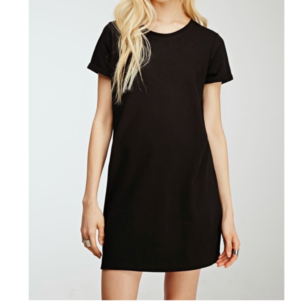 Black T-Shirt Dress Size Small Forever21